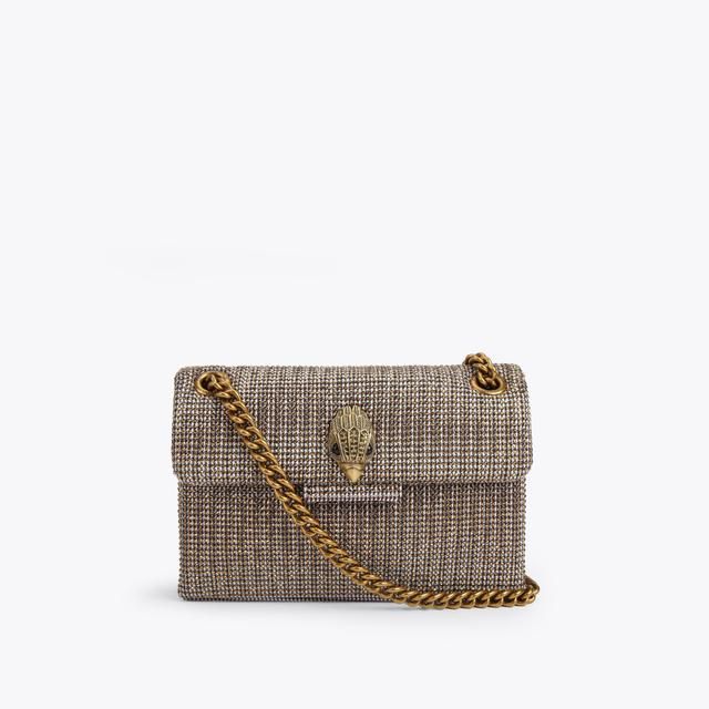 Kurt Geiger Bag, Lane 201, Houndstooth Fabric, Micro Bags, Gold Bag, Cross Body Purse, Eagle Head, Crystal Beads Bracelet, My Bags