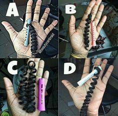 Perm Rod Sizes And Results Curls, Short Permed Hair Before And After, Perm Rod Sizes, Spiral Perm Rods, Spiral Perm Long Hair, Perm Curls, Curly Perm, Spiral Perm, 4c Hair Care