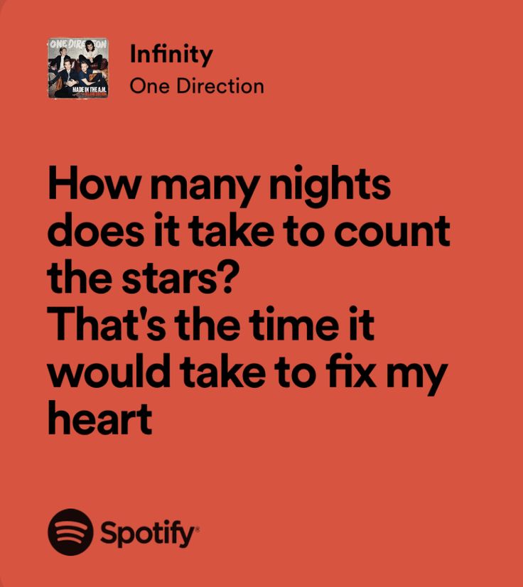 a red background with the words how many nights does it take to count the stars? that's the time it would take to fix my heart