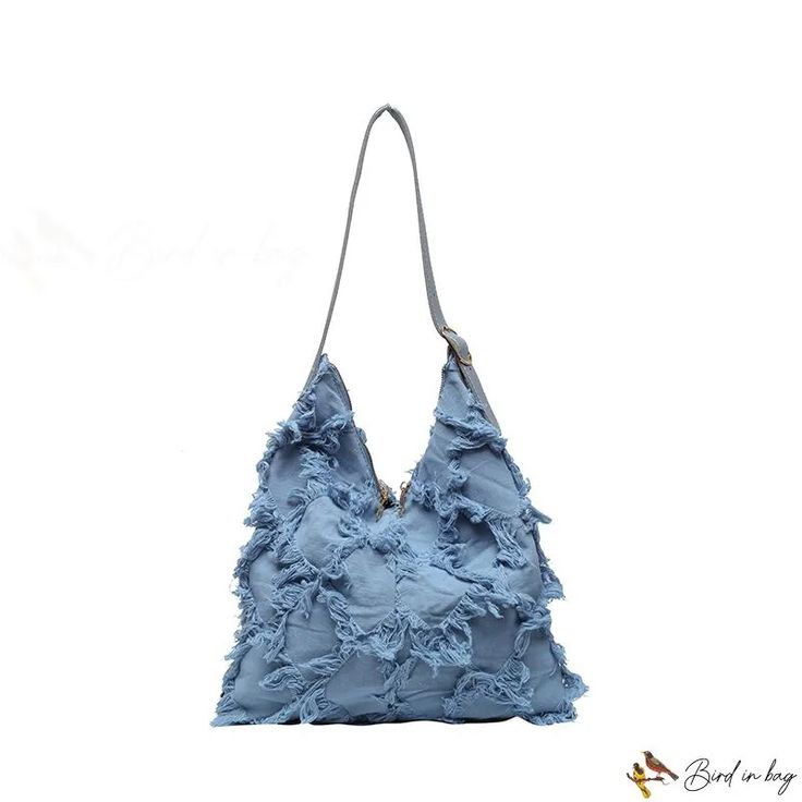 Bird in Bag - Bag female new fashion shoulder bag large capacity college students crossbody bag Trendy Shoulder Bag Backpack For Spring, Blue Shoulder Bag For School In Spring, Trendy Blue Bucket Bag With Large Capacity, Spring Large Capacity Blue Shoulder Bag, Trendy Blue Hobo Bag For Daily Use, Trendy Blue Hobo Bag For School, Trendy School Shoulder Bag With Single Strap, Trendy School Bag With Single Shoulder Strap, Trendy Single Strap Shoulder Bag For School