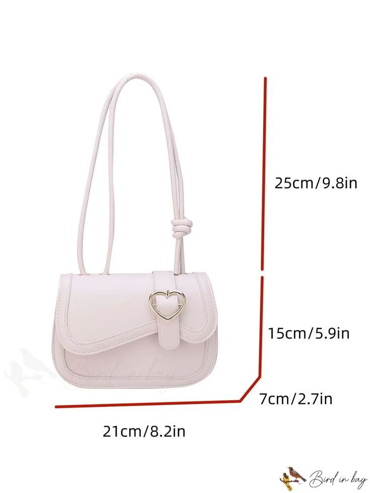 BirdinBag - Stylish Crossbody Bag with Metallic Heart Accent - A Fashion Must-Have! Trendy Heart-shaped Mobile Phone Bag, Cute Shoulder Bag For Valentine's Day, Cute Valentine's Day Crossbody Shoulder Bag, Valentine's Day Crossbody Shoulder Bag With Adjustable Strap, Trendy Valentine's Day Satchel Shoulder Bag, Trendy Heart-shaped Bag With Removable Pouch, Cute Heart-shaped Shoulder Bag For Daily Use, Valentine's Day Large Capacity Rectangular Shoulder Bag, Trendy Heart-shaped Shoulder Bag With Detachable Strap