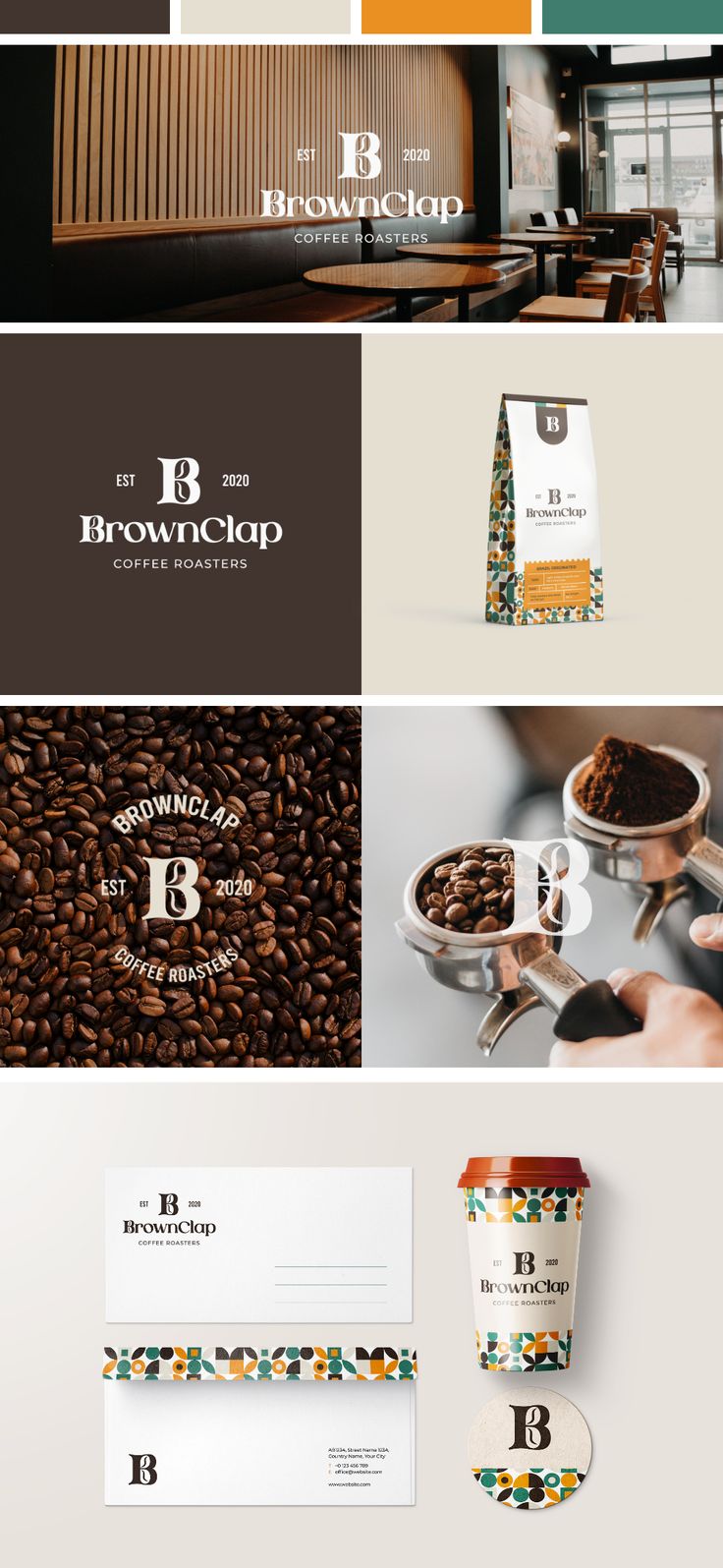 coffee shop logo and business card mockup psd templates - food menus print templates