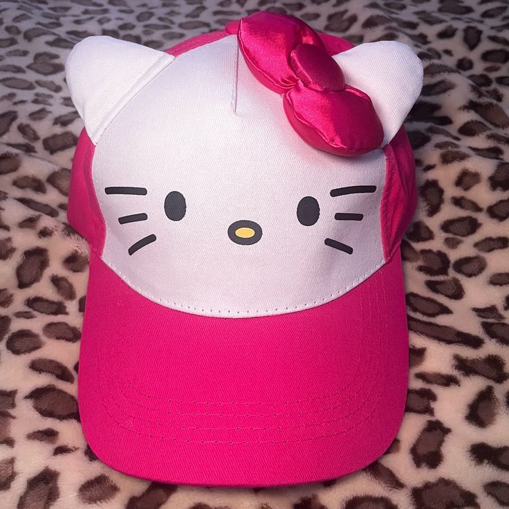 Hello Kitty Hot Pink Plush Bow Detail Hat Baseball Cap Message Me For Cheaper Pricing Options! Never Worn , Brand New With Tags Adjustable Backing Kawaii Sanrio Accessories Cute Cat Ears Hat With Cat Design, Cute Cat-ear Hat With Cat Design, Trendy Cat Design Hats With One Size Fits Most, Trendy Cat Design Hat One Size Fits Most, Trendy Cat Design Hat (one Size Fits Most), Trendy Cat Design Hat One Size, Cute Cat Design Hats With Cat Ears, Cute Cat-eared Hat With Cat Design, Trendy Cat Ear Hat With Cat Design