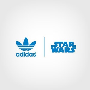 the adidas and star wars logos are seen in this logo design for their company