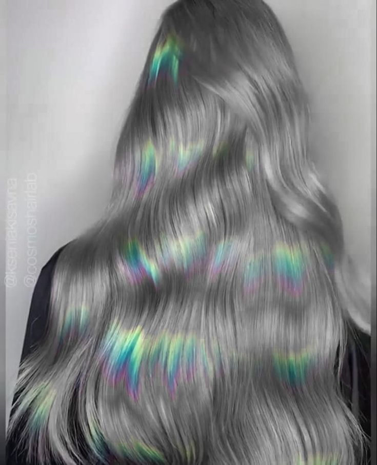 Prism Hair Color, Holographic Hair, Hair Colour Design, Hair Colouring, Anton Chekhov, Hair Color Unique, Creative Hair Color, Luscious Hair, Punk Hair