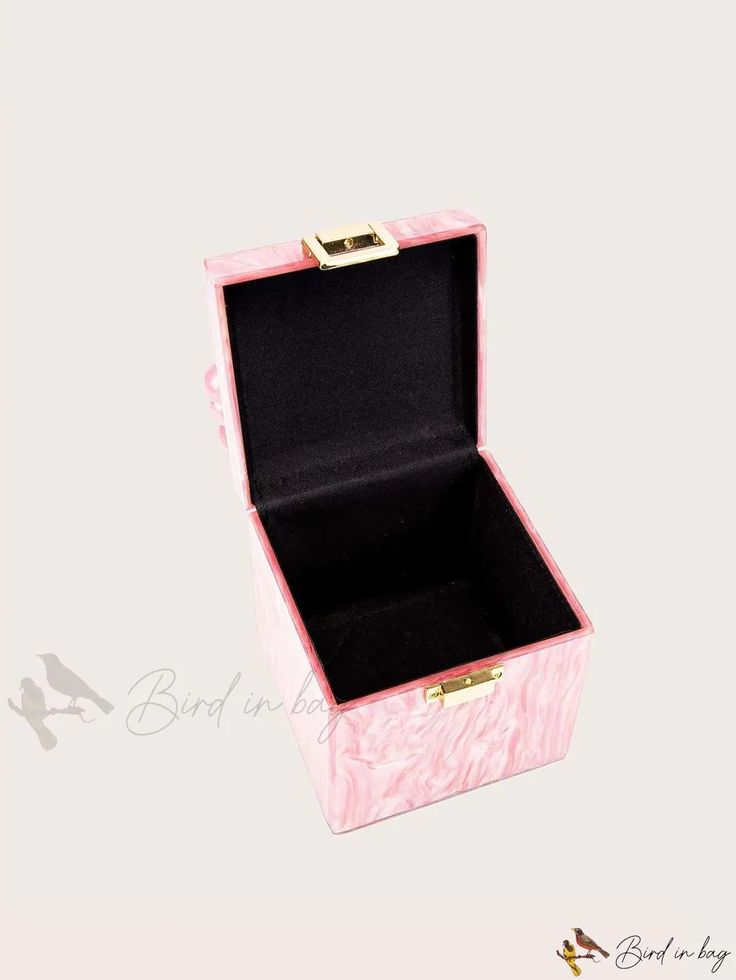 Bird in Bag - Leather Top-Handle Fashion Handbag Pink Rectangular Box Bag For Shopping, Pink Rectangular Case Box Bag For Shopping, Pink Formal Box Bag With Top Handle, Formal Pink Box Bag With Detachable Handle, Formal Pink Box Bag With Top Handle, Formal Pink Top Handle Box Bag, Chic Rectangular Box Bag With Detachable Handle, Chic Rectangular Case Shoulder Bag For Gift, Chic Rectangular Case Shoulder Bag As Gift