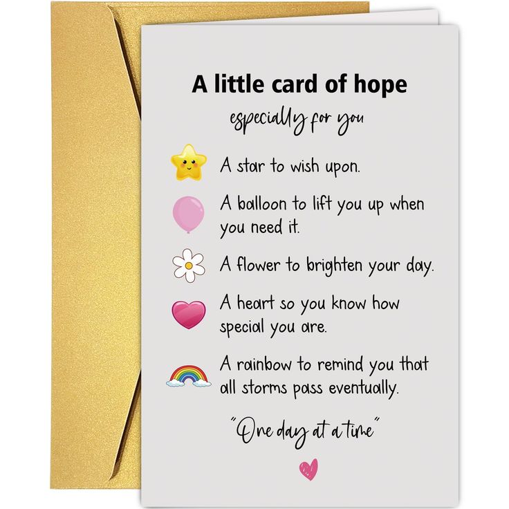 a little card of hope for someone special