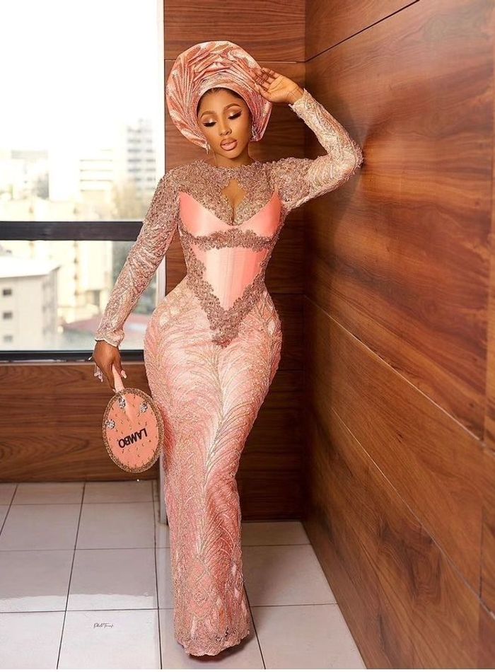 Award Night Dress, Corset Mermaid Dress, African Lace Dress, Luxury Prom Dress, Aso Ebi Lace, Aso Ebi Lace Styles, Igbo Bride, Nigerian Dress, Nigerian Lace Styles Dress