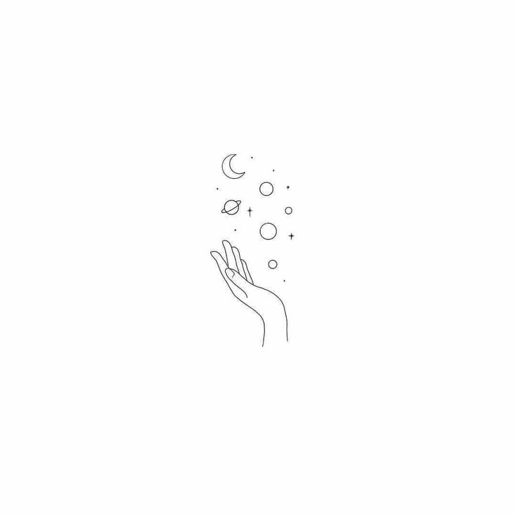 a drawing of a hand reaching up to the sky with bubbles coming out of it