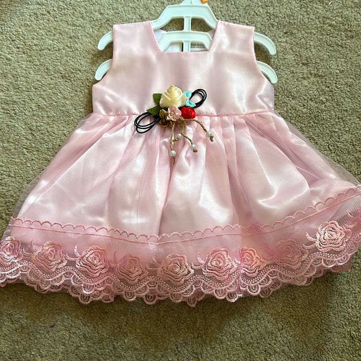 Pink Formal Party Dress. Never Worn, Still Has Tags. Sleeveless Zip Up In The Back. Cute Sleeveless Baptism Dress For First Birthday, Cute Spring Baptism Dress For Party, Fitted Sleeveless Pink Baptism Dress, Spring Sleeveless Princess Dress For Birthday, Sleeveless Spring Princess Dress For Birthday, Pink Sleeveless Princess Dress For Baptism, Sleeveless Princess Dress For Spring Birthday, Princess Style Sleeveless Baptism Dress For Party, Sleeveless Pink Princess Dress For Baptism