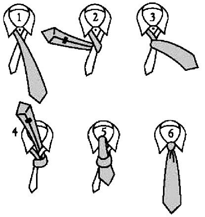 the instructions for how to tie a necktie in four different ways, including an arrow