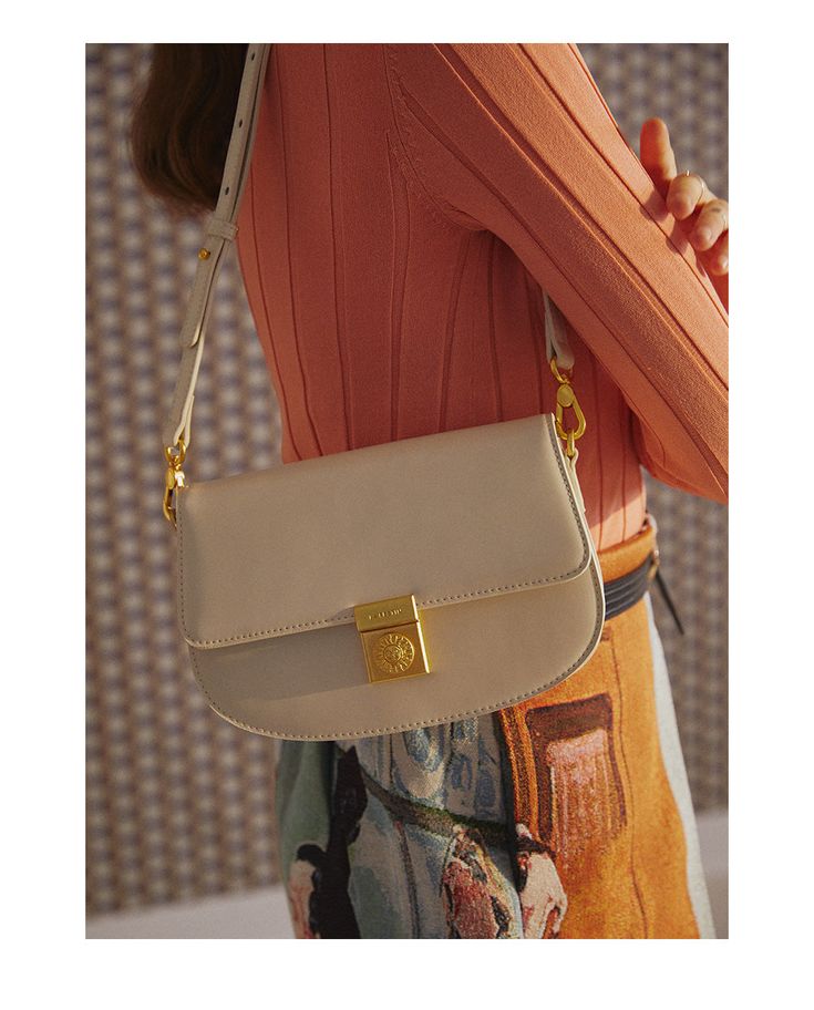 Occasion: VersatileMain Material: Split LeatherLining Material: PolyesterHardness: HARDExterior: Solid BagClosure Type: COVER Beige Flap Bag With Gold-tone Hardware For Work, Chic White Shoulder Bag With Turn-lock Closure, Beige Flap Shoulder Bag With Turn-lock Closure, White Bags With Turn-lock Closure, Luxury Beige Shoulder Bag For Spring, Luxury Spring Shoulder Bag For Workwear, White Turn-lock Closure Bag, Luxury Bags For Spring Workwear, Classic Evening Shoulder Bag For Spring