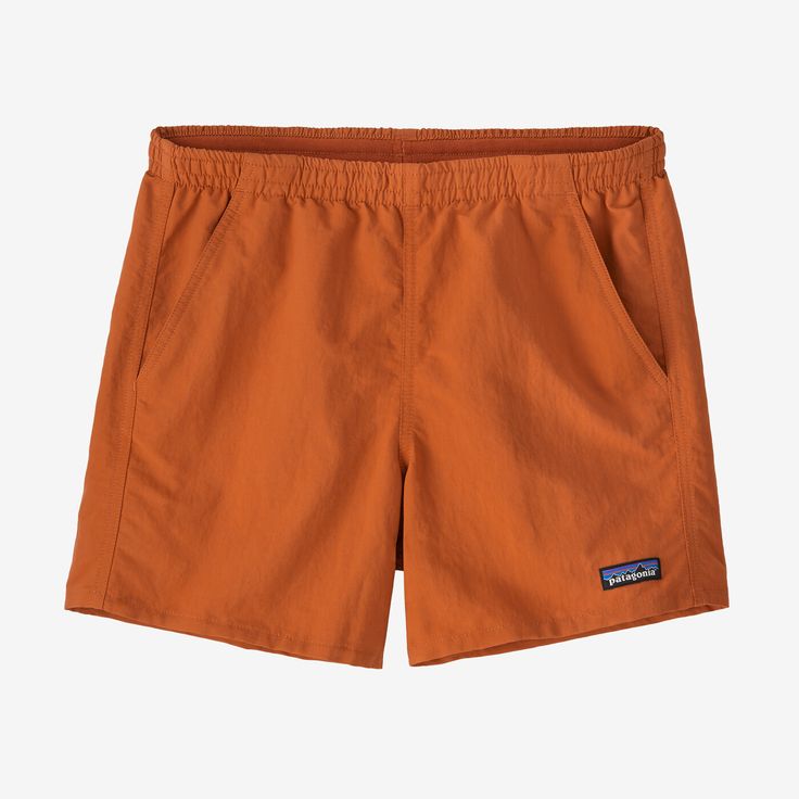 Patagonia Women's Baggies™ Shorts - 5" Inseam Patagonia Nylon Outdoor Shorts, Patagonia Nylon Shorts For Outdoor, Patagonia Nylon Casual Shorts, Patagonia Casual Nylon Shorts, Patagonia Nylon Shorts For Outdoor Activities, Solid Color Relaxed Fit Swim Trunks For Outdoor, Patagonia Relaxed Fit Shorts For Outdoor, Plain Swim Trunks With Relaxed Fit For Outdoor, Patagonia Sporty Relaxed Fit Bottoms