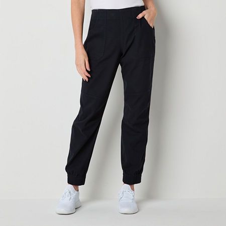 For a casual addition to your everyday wardrobe, this pair of women's joggers from Free Country are designed to bring you comfort and ease. Cut to a mid-rise, they are made from woven stretch-cotton and feature an elastic waistband and side and back pockets. Wear them with everything from t-shirts to hoodies.Front Style: Flat FrontFeatures: Stretch FabricClosure Type: Full ElasticFit: Regular FitPockets: 2 Front Slip Pockets, 2 Back Slip PocketsRise: Mid RiseFiber Content: 98% Cotton, 2% Spandex Women's Joggers, Large Pants, Pants Jogger, Women Jogger Pants, Joggers Womens, Everyday Wardrobe, Jogger Pants, Stretch Cotton, Black Pants