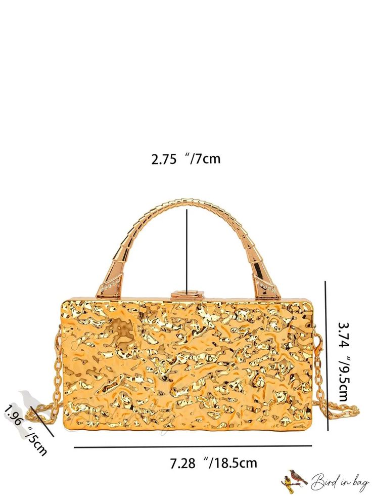 Bird in Bag - Versatile and Stylish Handbag with Portable Multifunctional Design Chain Pattern, Box Bag, Bird In Bag, Bag Bag, Polyester Material, Handbags, Chain, Pattern, Design