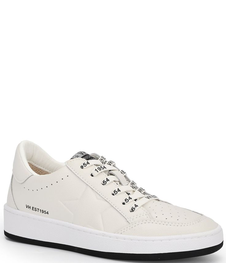 From Vintage Havana&#x2C; the Serenity Court Inspired Sneakers feature:Leather upper with perforated detailing at frontSlip on design with fixed lacesCushioned footbedSynthetic liningRubber outsole with distressed detailingFlat heelImported. Leather Low-top Lace-up Shoes With Elastic Laces, Custom Leather Lace-up Sneakers With Elastic Laces, Custom Leather Low-top Sneakers With Elastic Laces, Leather Sneakers With Elastic Laces, Leather Lace-up Sneakers With Elastic Laces, Custom High-top Leather Sneakers With Elastic Laces, Custom Leather High-top Sneakers With Elastic Laces, Sporty Lace-up Shoes With Perforated Toe Box, White Perforated Lace-up Shoes