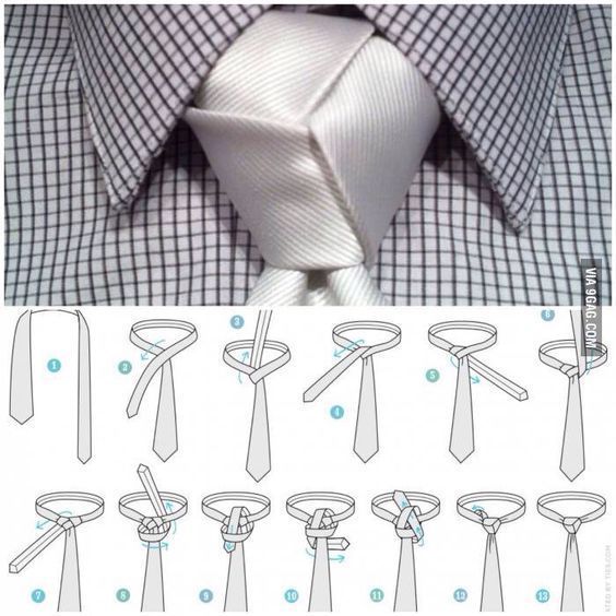 Apr 11, 2017 - Learn how to tie a tie in a Trinity Knot. Ties.comgives a full walkthrough and video in this guide. Cool Tie Knots, Tie Knots Men, Eldredge Knot, Tie Knot Styles, Simpul Dasi, Tie A Necktie, Windsor Knot, Kraf Kertas, Neck Tie Knots