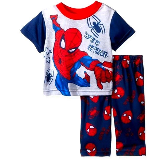 Spiderman Baby Boys 2-Piece Pajama Set, Navy Web,18m. Condition Is New With Tags. 100% Polyester,Pull On Closure,Machine Wash,Short Sleeve Top,Long Pants,Comfy For Great Sleep, Spiderman Dress, Spiderman Pajamas, Baby Robes, Pants Comfy, Kids Robes, Graphic Print Shirt, Mens Pajamas Set, Boys Pajamas, Newborn Boy