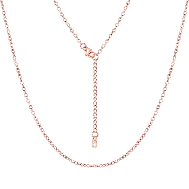 PRICES MAY VARY. Hypoallergenic Material - Safety to Skin: 2mm 30inch stainless steel cable chain necklace adopts a PVD electroplating process, is lead-free, nickel-free, very suitable for long-term contact with the skin, and this stainless steel rose gold plated chain necklace for women doesn’t change colors or tarnish like the sterling silver chain. Will not turn people’s skin green. Long-lasting Shiny Luster: The stainless steel rose gold necklace chain is durable and sparkling without requir Rose Gold Chain Necklace, Electroplating Process, Rose Gold Chain, Chain Necklaces, Gold Plated Necklace, Rose Gold Necklace, Gold Plated Chains, Necklace Chain, Yellow Rose