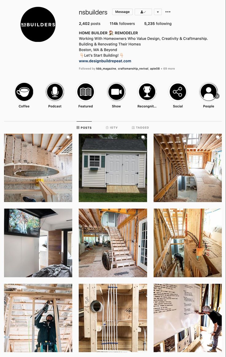 the inside of a house being built with pictures and instructions on it, including stairs