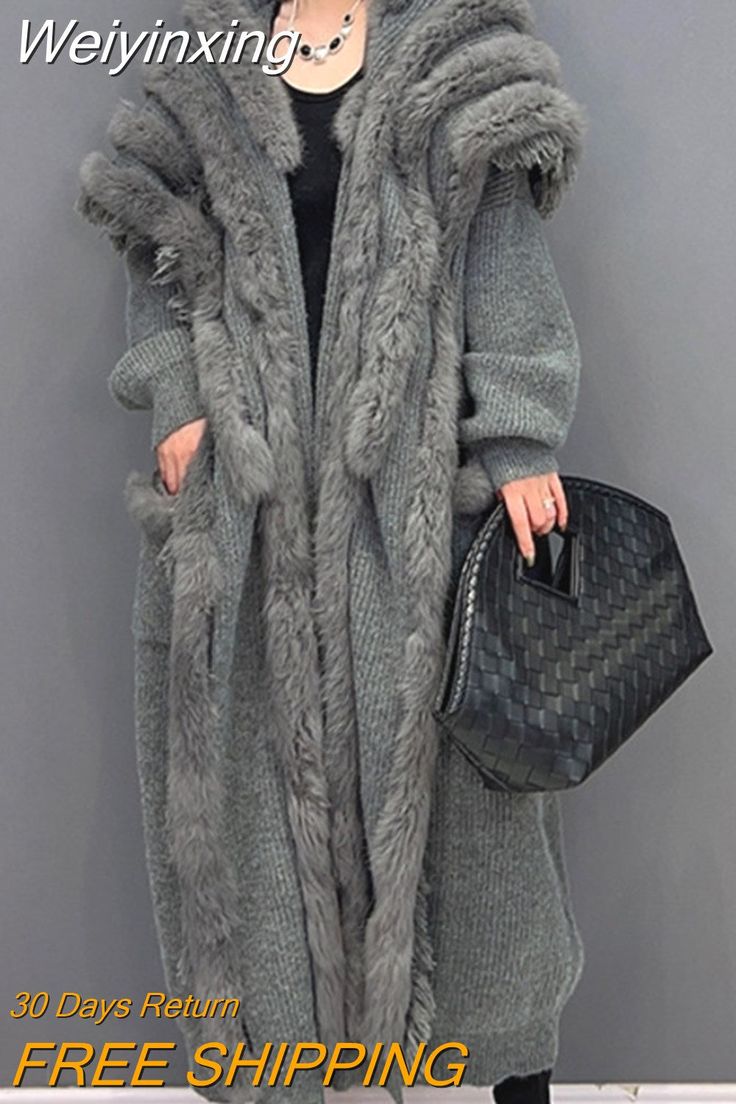 Shipping: Worldwide Express Shipping AvailableDelivery time: 🚚7-15Days Fast ShippingReturns: Fast refund,💯100% Money Back Guarantee. Plush Coat, Outwear Women, Elegant Chic, Chic Woman, Dark Gray, Korean Fashion, Money, Wardrobe, Grey