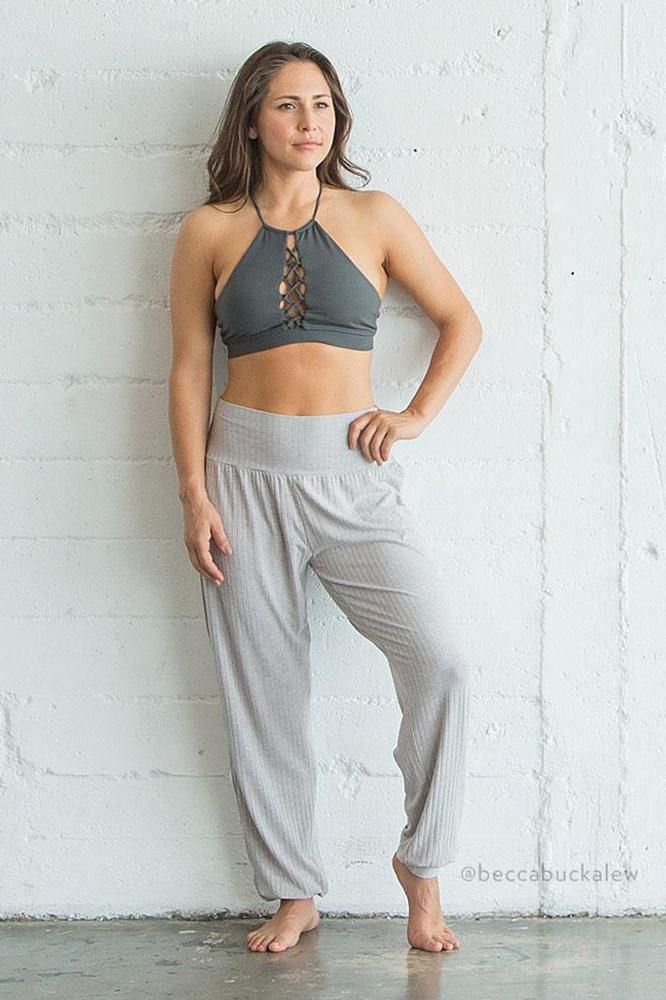 Description Ultra-soft Genie pants were made for lounging in style! Elastic-free, double-fold over waistband Hug your hips while falling loose Ultimate boho baggy fit * We're collecting 1lb of ocean bound plastic with every order! * Fabric & Fit Rayon-Spandex blend: 90% Rayon, 10% Spandex Soft, smooth & practically weightless Four-way stretch FITDesigned for an oversized fit, can feel loose around the waist. It's recommended to size down. Becca: Height: 5'9 | Wearing Size: S Shipping & Returns G Genie Pants, Yoga Dress, Soft Joggers, Sweat Joggers, Stockings Lingerie, Comfy Pants, Yoga Set, Grey Pants, Lounge Pants