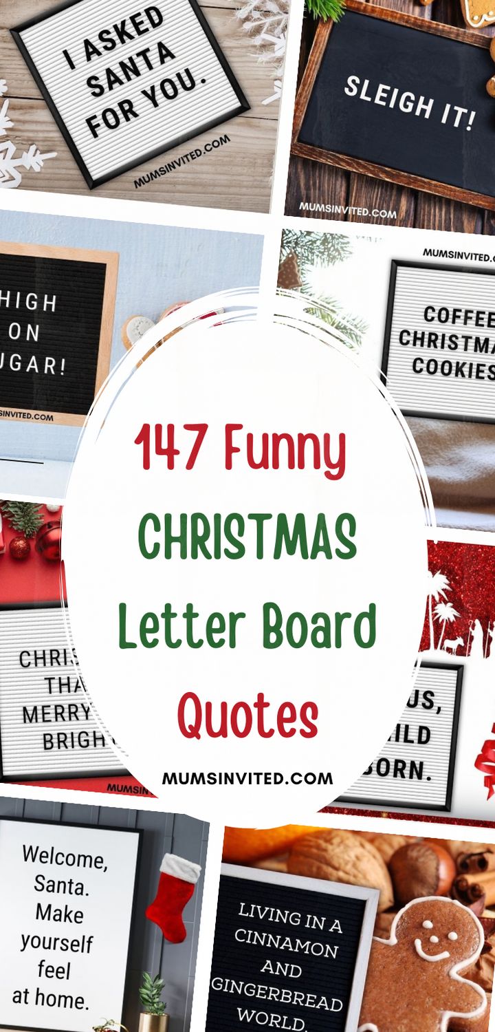 funny christmas letter board quotes for kids and adults