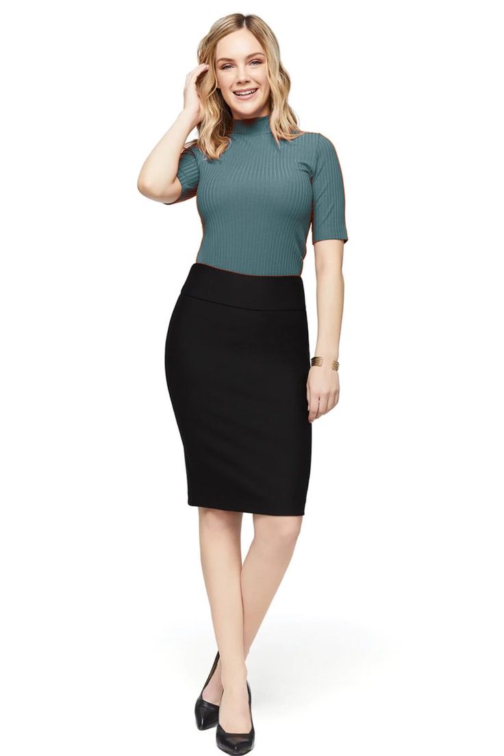 Description This is without a doubt the most comfortable and slimming classic pencil skirt available. The fabric provides just enough stretch and comfort hugging you in all the right places in a silky soft way. It is also extremely versatile, it can easily be dressed up with a blouse or tank or dressed down with a t-shirt or sweater. This is a essential must-have for every woman’s closet! This fabric has been specially treated for softness, washability and crease resistance. Made for your comfor Comfort Hug, All The Right Places, Hug You, Dressed Down, Every Woman, Pencil Skirt, Loose Fitting, Mini Skirts, Dress Up