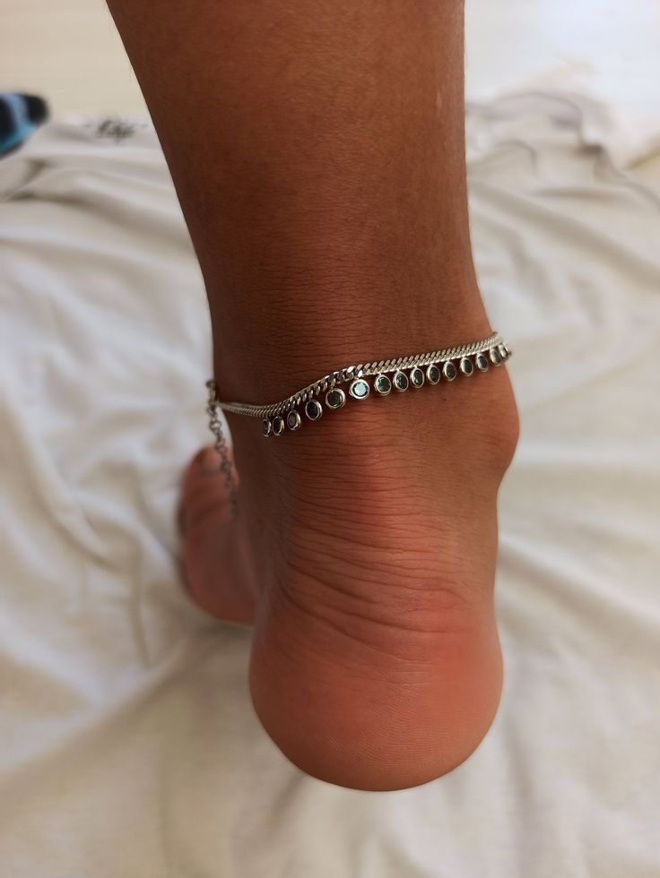 Color: silver Material: 925 Sterling Silver Weight:4.90 grams height : 1.3cm bracelet length: 22cm 5 cm extension (27cm) Delicate ankle bracelet, colorful anklet, 22 cm + 5 cm: 27 cm adjustable chain extender. Please make sure this size fits your ankle. If you need a different length, simply indicate your desired length in the note box at checkout, and we'll gladly make it for you All items are packed in an elegant jewelry box and ready to give as a gift. If you would like us to send the jewelry Silver Minimalist Anklets For Gift, Minimalist Silver Anklets With Adjustable Chain, Sterling Silver Anklet With Silver Chain For Gift, Sterling Silver Anklets With Silver Chain As Gift, Sterling Silver Chain Anklet For Gift, Handmade Silver Anklets As A Gift, Minimalist Sterling Silver Anklets In Silver, Elegant Cubic Zirconia Anklets, Adjustable Sterling Silver Anklet