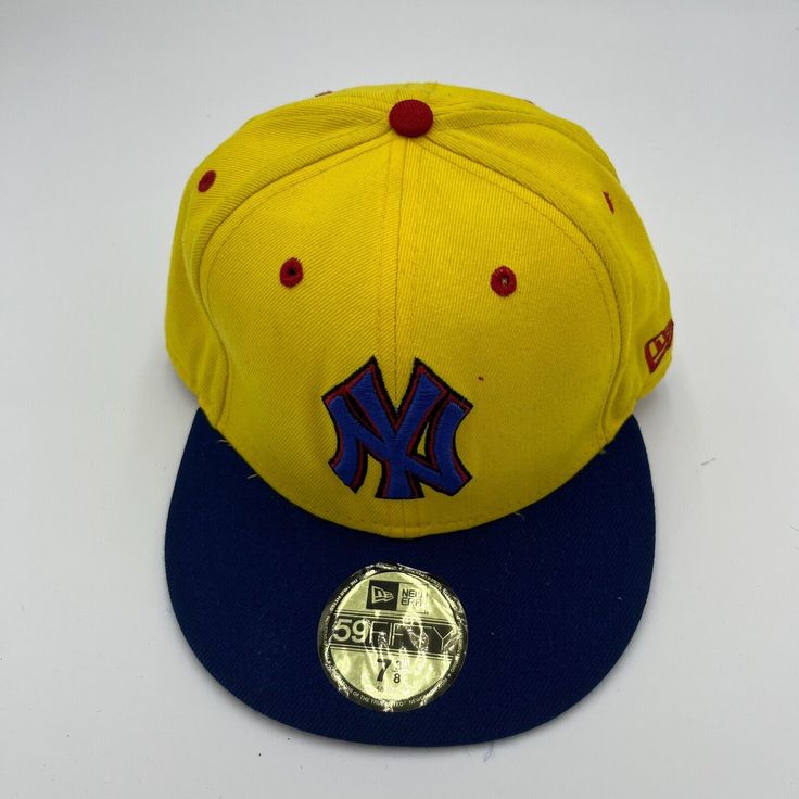 About this item Condition: Used: Seller Notes: Pre-owned item in good condition” Brand: New Era Cap Co. is an international lifestyle brand with an authentic sports heritage that dates back 100 years. Size: 7 3/8 Color: Yellow Team: New York Yankees baseball team based out in New York. Gender: Men Product: Cap, Hat New York Fits, New York Yankees Baseball, Yankees Baseball, New Era Cap, Fitted Caps, Baseball Team, New York Yankees, Lifestyle Brand, 100 Years