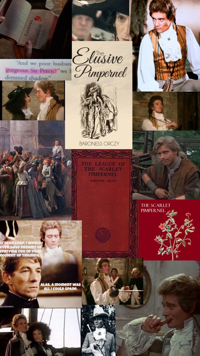 the collage shows many different people in historical costumes and books, including one with a woman's face