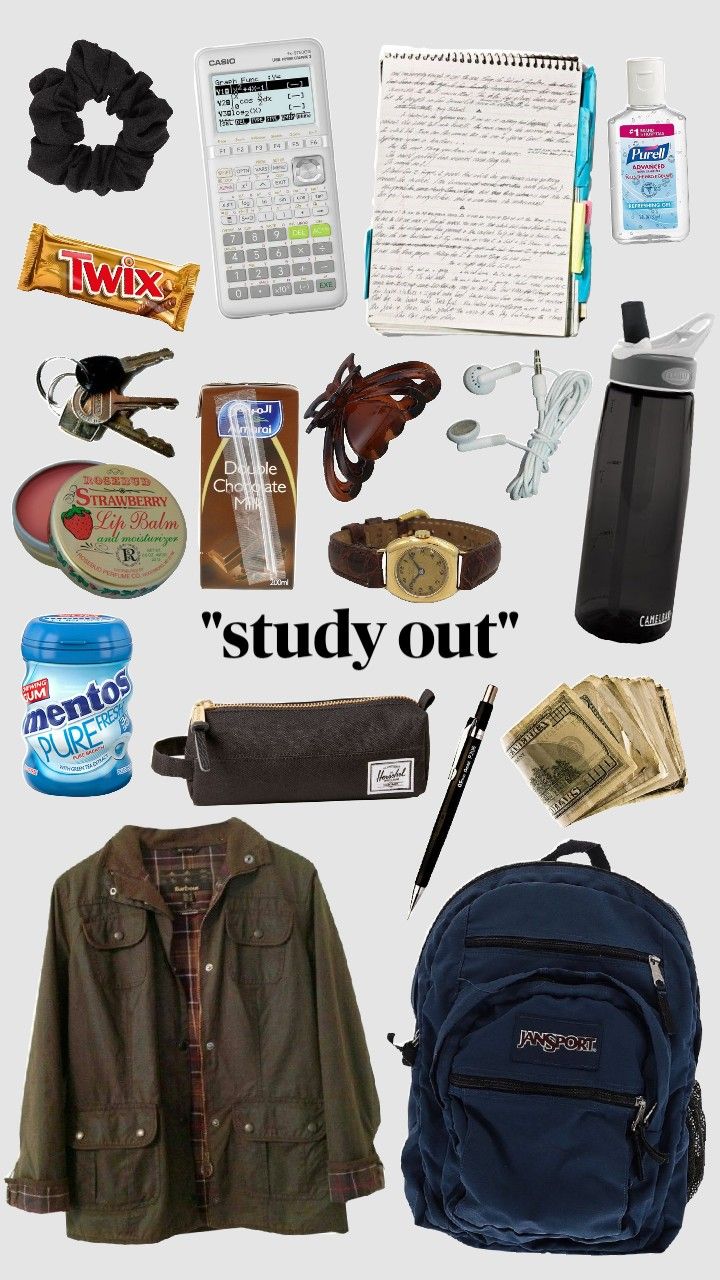 #study #studymotivation #highschool #college Back To School College Aesthetic, What’s In My Bag College, What I Have In My Backpack, What To Pack In Your Bag, Things To Bring On A School Field Trip, Whats In My Backpack For School, Things In My Backpack, What’s Inside My School Bag Aesthetic, What To Put In Your School Bag