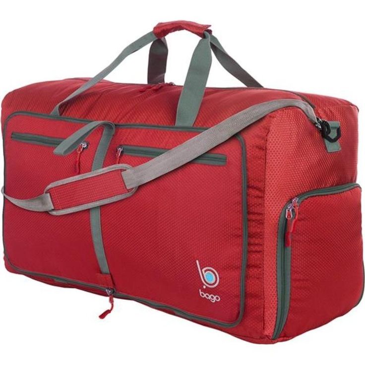 New Product Large Duffle Bag For Travel: 80l Capacity, Weighs 1.5 Lbs, Measures 11" X 15" X 27", Folds To 12.6" X 11.8" X 1.5. Use As Main Luggage, Weekender Bag, Sports Gear Storage, Camping Bag, Extra Shopping Bag Or Even As Hospital Bag. Weighs 75% Less Than Luggage! Durability: Heavy Duty Duffle Bag With Detachable Padded Shoulder Strap, 2 Bag Handles, Secure Pockets, 2-Way Zippers, Break-Resistant Pullers, Quality Buckles And Clips. High Quality Waterproof Duffel Bag In Different Colors. Co Red Large Capacity Bags For Outdoor Activities, Functional Red Duffle Bag For Travel, Red Functional Bag With Luggage Sleeve, Functional Red Travel Bag For Outdoor Activities, Red Functional Duffle Bag For Everyday Use, Red Rectangular Bags For Outdoor Activities, Functional Red Bag For Trip, Functional Red Travel Bag With Luggage Sleeve, Functional Red Bags For Trip