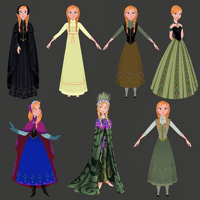 several different princesses are standing together in their dresses and tiara outfits for the disney movie