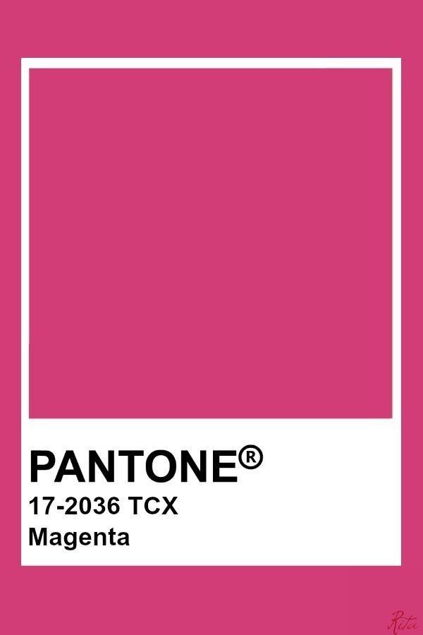 pantone's magenta pink color is featured in this poster for the company