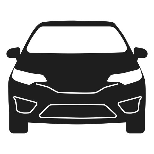 a black and white silhouette of a car on a white background, with the hood down