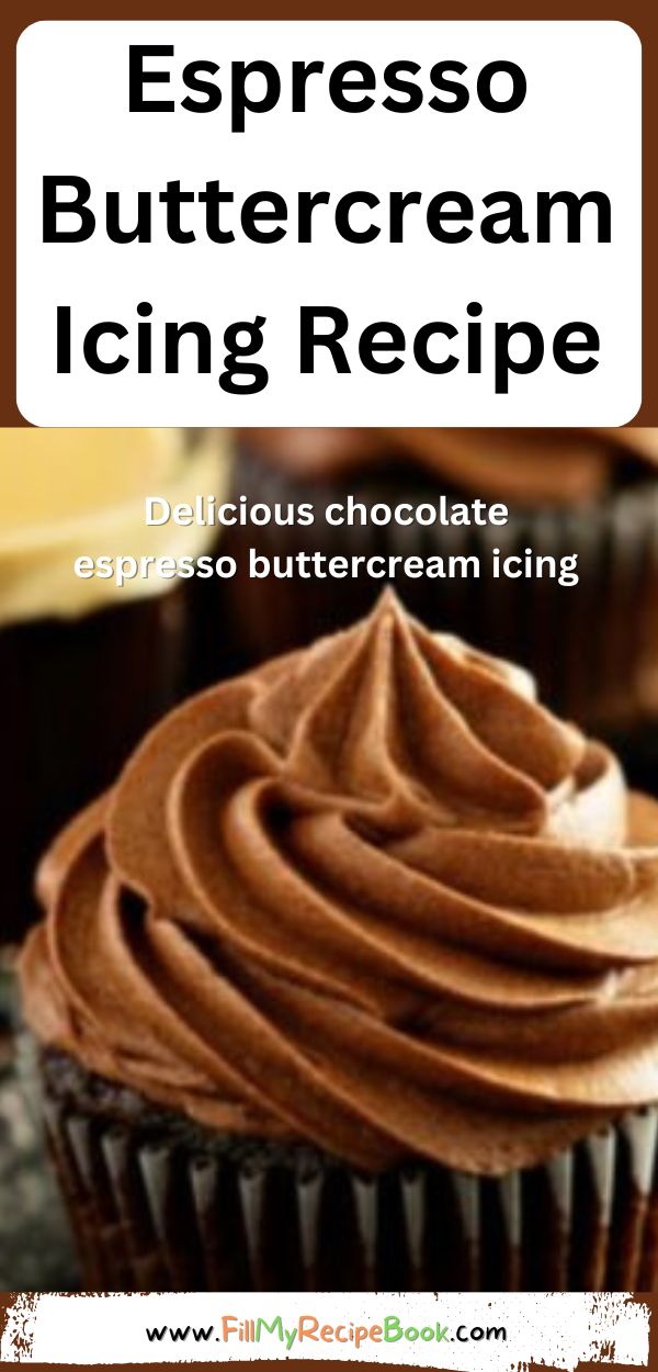 Espresso Buttercream Icing recipe ideas with cocoa powder for that chocolate taste. Easy sweet and creamy coffee, chocolate taste for cakes. Buttercream Icing For Cupcakes, Coffee Icing Recipe, Espresso Frosting Recipe, Chocolate Icing Recipes, Espresso Buttercream, Coffee Icing, Buttercream Icing Recipe, Espresso Cake, Espresso And Cream