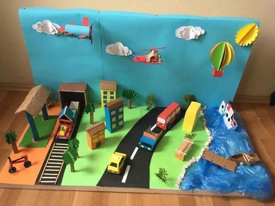 a play set made to look like a train station