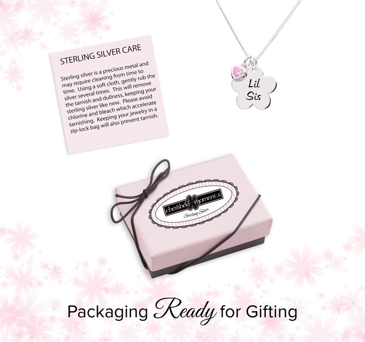 Adorable Sterling Silver "Lil Sis" daisy flower charm necklace with pink sparkling heart accent on a 14" Italian Chain. What a special gift for little sisters! Matching Big Sis Necklace also available for her big sister. Necklace comes in beautiful gift box that kids love. Little Sister Gifts, Big Sisters, Italian Chain, Flower Charm Necklace, Sibling Gifts, Sister Jewelry, Sister Necklace, Lil Sis, Daisy Necklace