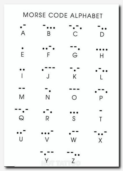 the morse code alphabet is shown in black and white