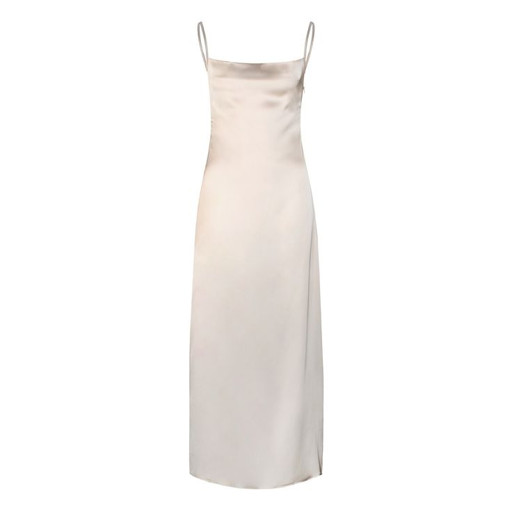 Classy and timeless. Make an entrance with the Katelyn dress. With gathering details on the side of the bodice, cowl neck style and adjustable pull through straps that lead into a tie up back. Dry clean only. Elegant Satin Dress With Cowl Back For Date Night, Elegant Slip Dress With Tie And Cowl Back, Elegant Cowl Back Slip Dress With Tie, Elegant Backless Slip Dress With Ruched Bodice, Elegant Fitted Slip Dress With Adjustable Straps, Fitted Square Neck Slip Dress With Tie Back, Fitted Square Neck Tie Back Slip Dress, Formal Summer Dress With Cowl Back, Fitted Satin Dress With Adjustable Straps For Evening