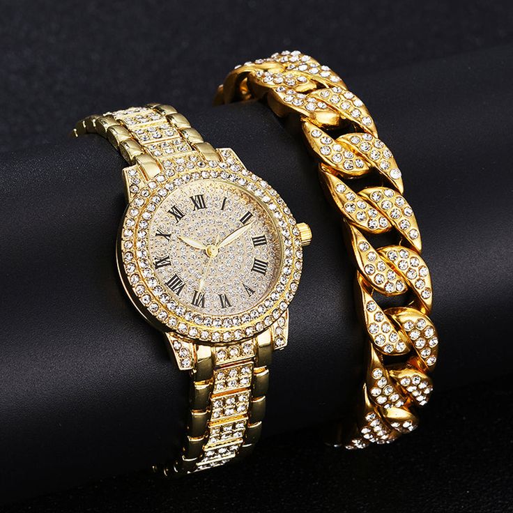 Luxury Inlaid Diamond Watche Watch Women Gold WristWatche Bracelet Jewelry Brand Name: Genuine-GemstoneMovement: QuartzClasp Type: Hidden ClaspCase Material: Stainless SteelStyle: Fashion & CasualBand Width: 14mmCase Shape: RoundCase Thickness: 10mmDial Window Material Type: GlassBand Length: 23cmBand Material Type: Stainless SteelDial Diameter: 32mm Rhinestone Watches, Gold Watches Women, Bracelet Watches Women, Crystal Watches, Luxury Diamonds, Women Watches, Women's Watches, Women Diamond, Rose Gold Watch