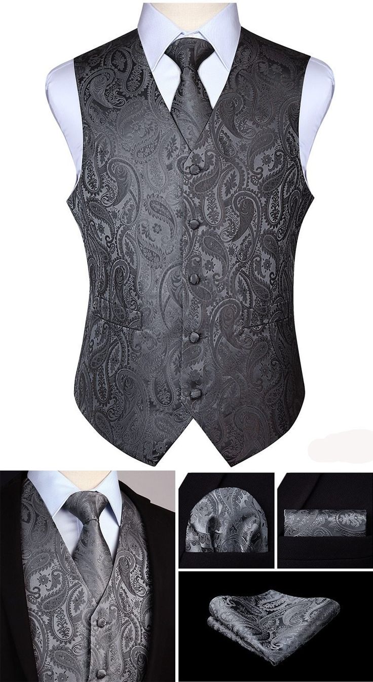 Tuxedo Ideas, Gothic Fashion Men, Men Vest Outfits, Wedding Vest, Stylish Lifestyle, Indian Men Fashion, Vest Set, Waist Coat, Vest And Tie