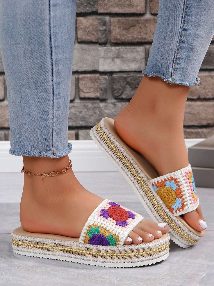 Elevate your style with our 2024 Trendy Knitted Platform <a href="https://canaryhouze.com/collections/women-canvas-shoes?sort_by=created-descending" target="_blank" rel="noopener">Sandals</a>. Featuring wedge heels and thick soles Casual Beach Sandals With Thick Bottom, Casual Platform Slippers With Thick Bottom For Beach, Casual Thick Bottom Beach Sandals, Casual Thick Bottom Sandals For Beach, Beach Wedge Sandals With Thick Sole And Round Toe, Beach Wedge Sandals With Thick Bottom And Round Toe, Wedge Heel Sandals With Thick Bottom For Vacation, Vacation Wedge Heel Sandals With Thick Bottom, Vacation Sandals With Thick Wedge Heel