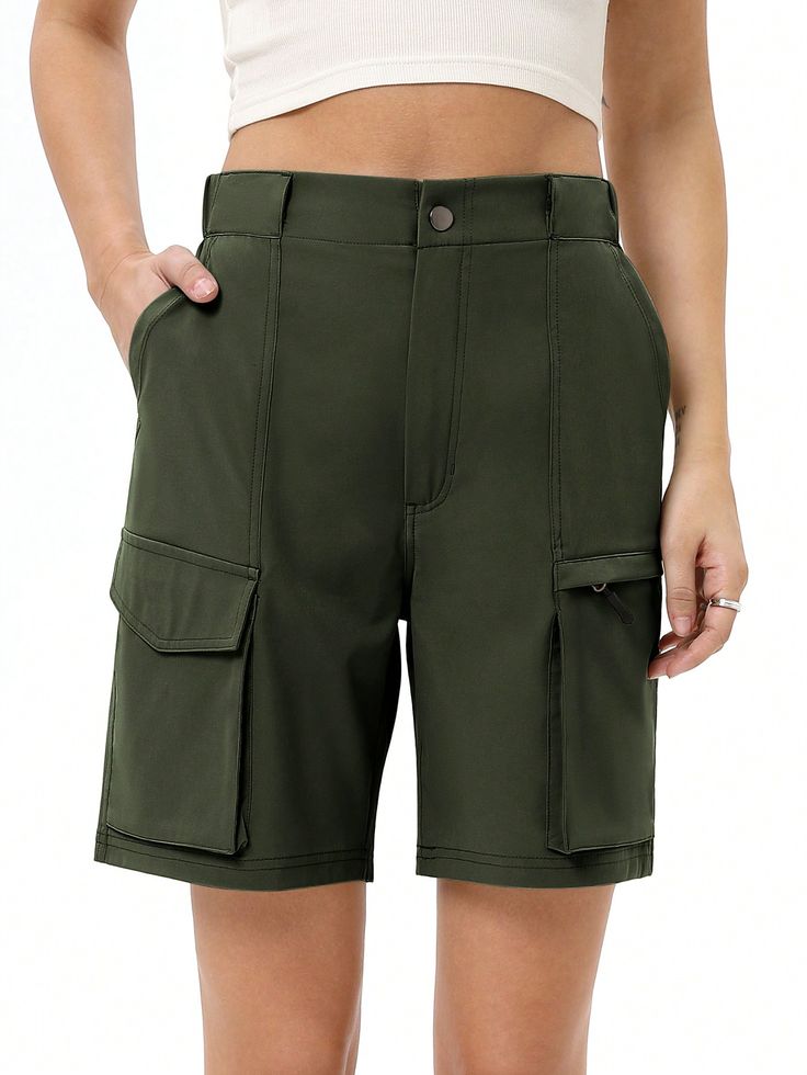 [Women's 7" Hiking Cargo Shorts]Made of lightweight, quick dry, breathable and water-resistant fabric, womens hiking shorts keep you comfortable all day long.
[Stretch Waistband] A stretch waistband offer a custom snug fit during hiking.
[4-way stretch]Fabric features breathability and stretch for comfortable movement and ventilation. Lightweight Summer Shorts are a little roomy, but not too baggy.
[Cargo Pockets] 6 functional pockets are deep enough to store your cell phone, keys, wallet and ot Solid Color Summer Cargo Shorts For Outdoor, Outdoor Cargo Pocket Bermuda Shorts, Outdoor Cargo Bermuda Shorts, Bermuda Shorts With Side Pockets For Outdoor Activities, Bermuda Shorts With Side Pockets For Outdoor, Summer Outdoor Bermuda Shorts With Side Pockets, Outdoor Bermuda Shorts With Pockets, Utility Bermuda Cargo Shorts For Outdoor, Utility Bermuda Shorts For Outdoor