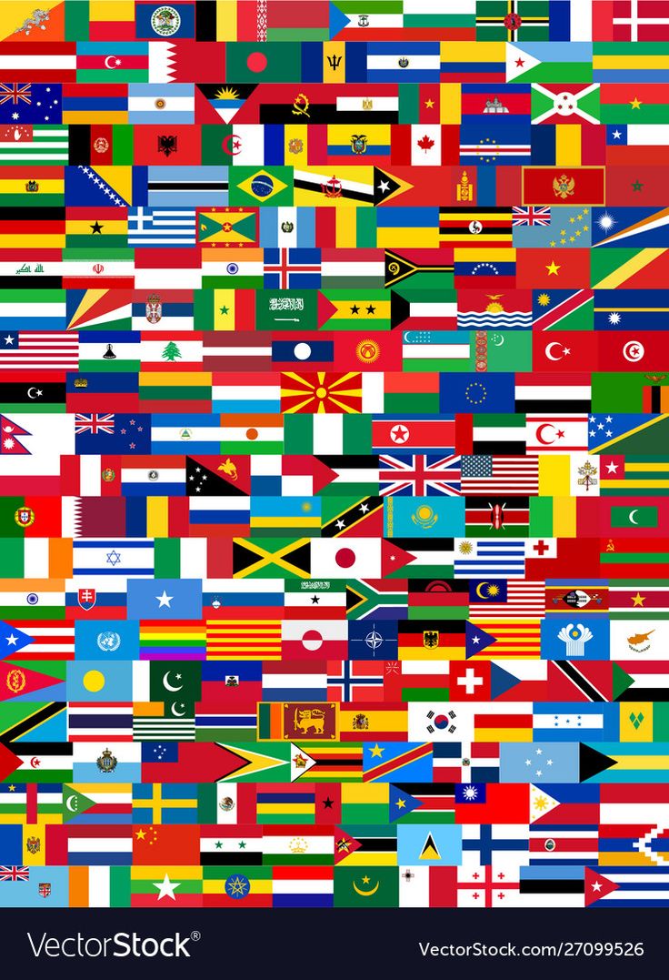 an image of many different countries flags