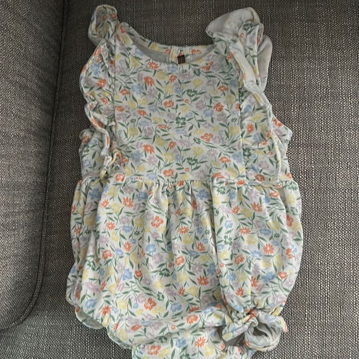 Babygap, 3-6mo. Never Worn, Button In Back As Pictured Gap Casual Onesie For Spring, Gap Casual Spring Onesie, Cotton Spring Onesie From Gap, Gap Cotton Onesie For Spring, Casual Cotton Onesie By Gap, Casual Gap Cotton Onesie, Gap Casual Cotton Onesie, Casual Floral Print Bubble Romper For Playtime