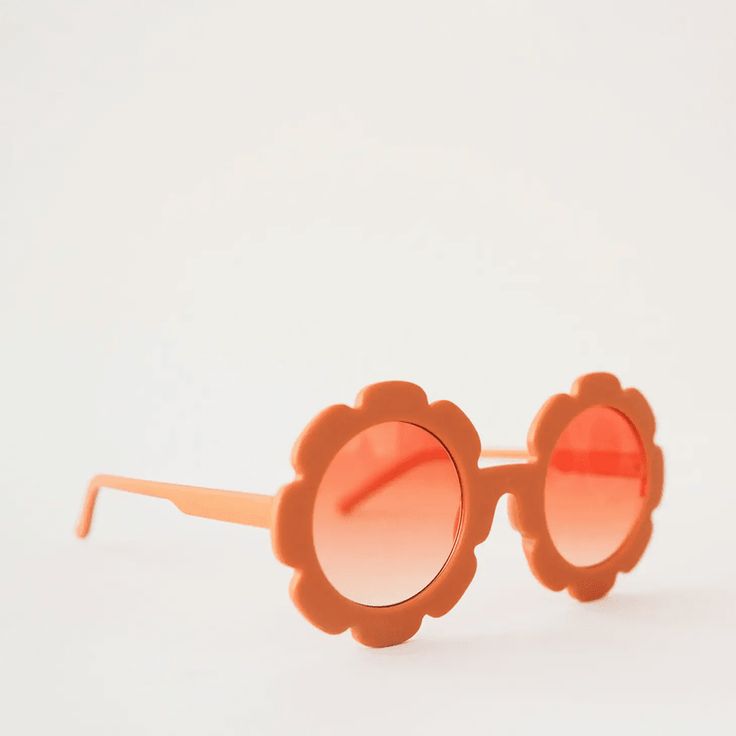 Flower Sunglasses - Orange, Shop Sweet Lulu Flower Sunglasses, Unique Sunglasses, Wig Party, Notes Gift, Blue Island, Kids Sunglasses, Simple Gifts, 70s Inspired, Order Up