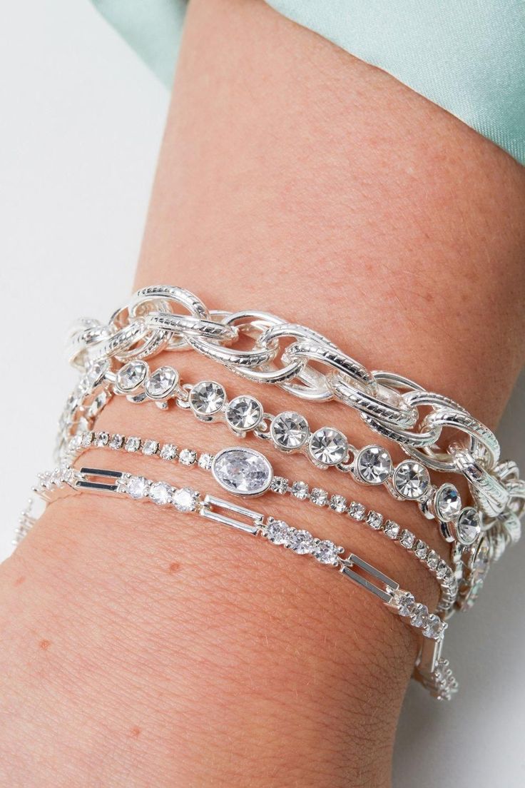 The Jon Richard silver plate tennis bracelet is embellished with crystal glass stones. A perfect accessory for any look. Wedding Gifts For Bridesmaids, Pierced Jewelry, Matching Jewelry, Bridal Bracelet, Bride Jewellery, Crystal Stone, Crystal Bracelet, Bridesmaid Jewelry, Tennis Bracelet