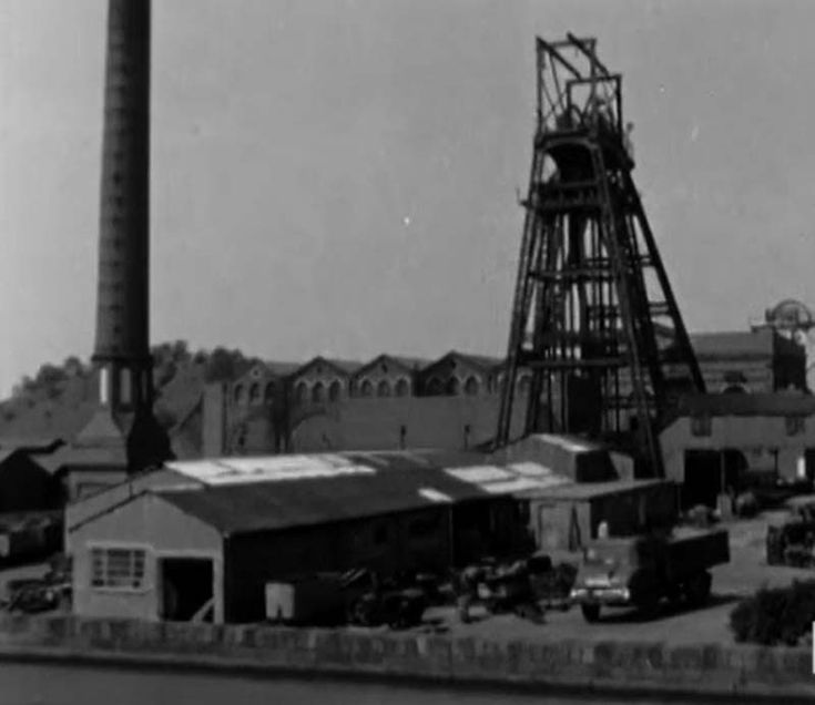 black and white photo of an old factory